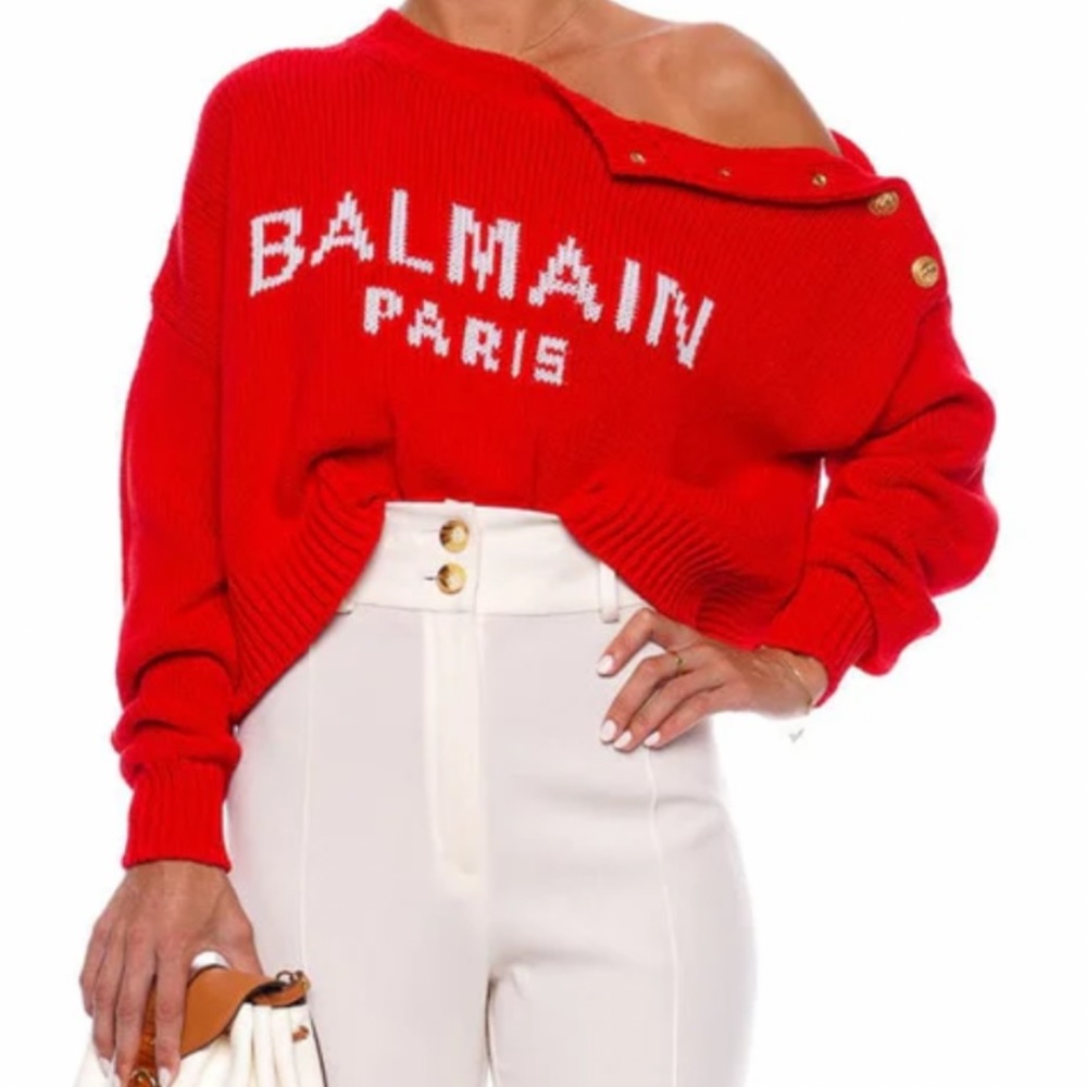 brand new worn once authentic BALMAIN sweater 34 XS